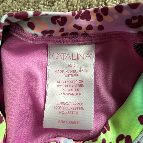 NWT Catalina rash guard swimsuit- 10/12 - Picture 5 of 5